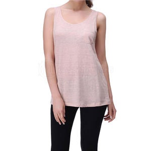 Camiseta sin Mangas para Mujer, Diseño de Primera Calidad, 100% Algodón, Ecológica, Servicios OEM, Venta Directa de Fábrica, Logotipo Frontal, MOQ Bajo - Product Image 1