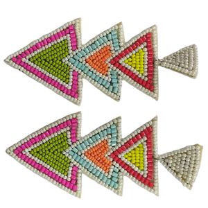 ต่างหูรูปผึ้งทำด้วยมือสไตล์โบฮีเมียนพร้อมลูกปัดมุกเทียมดีไซน์ดอกไม้แบบสั่งทำสำหรับเป็นของขวัญสำหรับทุกเพศ - Product Image 3