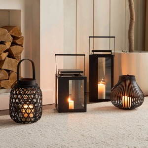 Linterna de aluminio para tumbas con motivo de hojas, colores personalizados, decoración interior y exterior para el hogar y el jardín, diseño clásico relámpago - Product Image 4