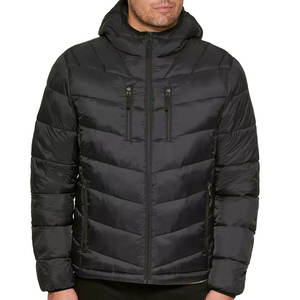 Veste matelassée pour homme, prête pour l'hiver, légère et douce, avec logo sur le devant, réversible, idéale pour la randonnée par temps froid, les voyages, les activités de plein air - Product Image 1