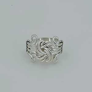 Navya Craft 925 Solid Sterling Silver Handmade Celtic Knot Women's Casual <b>Statement</b> <b>Ring</b> for Christmas Birthday Jewelry - Product Image 4