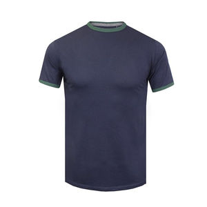 T-shirts pour hommes tricotés à col rond de haute qualité à séchage rapide conception personnalisée coton biologique polyester sonneries fabriquées - Product Image 2