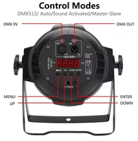 54*3w dmx512 54 pièces RGBW Led Parcan dj disco événement mariage scène intérieur led par lumière
