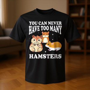 Camiseta con diseño de hámster, animal de compañía, mamífero, sirio - Product Image 3