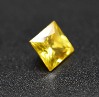 Zafiro Amarillo de Laboratorio, Corte Princesa Cuadrado, Tamaños de 5 mm a 20 mm, Gema Suelta para Joyería, Zafiro Amarillo