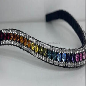 คริสตัลสีรุ้ง3แถวสุดหรู,พลอยเทียมคริสตัลเพชรสายรัดคิ้วออกแบบได้เองงานแฮนด์เมด - Product Image 2