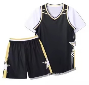 Sublimación transpirable personalizada ropa de baloncesto uniforme personalizado blanco y azul naranja combinación de colores camiseta de baloncesto a rayas - Product Image 5