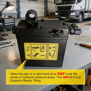 Pompe de relevage de cabine hydraulique 1382282 1450902 1914281 pour <span class=keywords><strong>DAF</strong></span> CF65/75/<span class=keywords><strong>85</strong></span> LF55 XF105 – Pièces détachées pour camions - Product Image 3