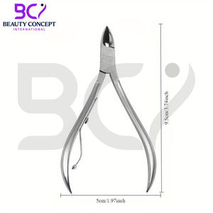 Mejor Herramienta Antideslizante de Acero Inoxidable para Manicura y Cuidado de la Piel, Nuevas Pinzas Curvas para Cutículas, Profesionales, Duraderas, de Mandíbula Ancha - Product Image 6