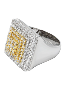 Anillo de lujo para hombre de 10K, 14K, 18K, oro, tendencia de Hip Hop, VVS Lab Grown, Diamante completo con alfabeto redondeado, bisutería para regalos - Product Image 3