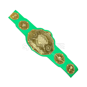 Cinturones de Campeonato de Lucha Libre Unisex de Cuero de Alta Calidad, Ecológicos, Ligeros, con Diseño Personalizado, Código SC-CB-09, Gran Venta - Product Image 3