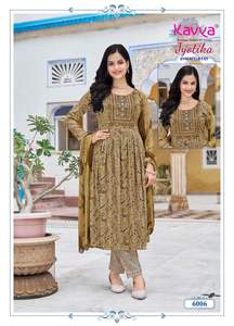 คูร์ติแคปซูลด้านล่างพร้อมคอลเลกชัน dupatta แคตตาล็อกเต็มรูปแบบที่มีอยู่ในอัตราขายส่งเหมาะสำหรับสวมใส่ในงานปาร์ตี้ - Product Image 4