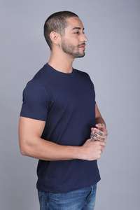 T-shirt pour homme en coton 100% grande taille, imprimé multi-couleurs personnalisé, respirant, logo avant, t-shirt uni en gros, impression de t-shirt - Product Image 4