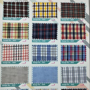 ผ้าลายตารางย้อมเส้นด้ายผสมโพลีคอตตอน 60/40 คุณภาพส่งออกขายดี เนื้อผ้านุ่ม เหมาะสำหรับกระโปรงนักเรียนแบบจีบ - Product Image 1