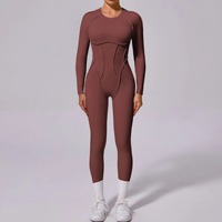 Combinaison de sport pour femme, taille haute, style hip-hop, ajustée, séchage rapide, respirante, en Spandex/Polyester, longueur intégrale