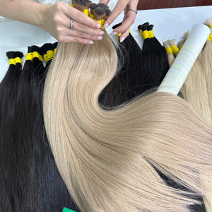 Vente en gros 100% Extensions de cheveux humains en vrac de haute qualité en couleurs vierges naturelles - Product Image 5