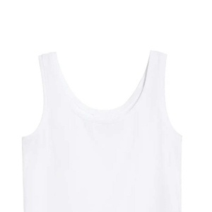 Camiseta sin Mangas Blanca para Mujer, Estilo Pullover, Teñido Liso, 100% Algodón, Logotipo Personalizable, Transpirable, para Ejercicio, Yoga y Fitness - Product Image 6