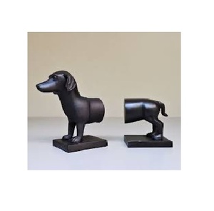 Sujetalibros de resina con forma de perro salchicha accesorio de decoración de estante de escritorio de decoración del hogar moderno personalizado - Product Image 1