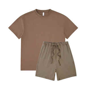 Conjunto de Pantalones Cortos Térmicos de 2 Piezas, Ropa Informal de Verano, Incluye Camiseta 100% Algodón - Product Image 2