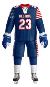 Uniforme de hockey sobre hielo personalizado por sublimación para adultos de nuevo diseño para fabricantes OEM unisex ropa deportiva conjunto de uniforme de hockey sobre hielo para hombres - Product Image 2