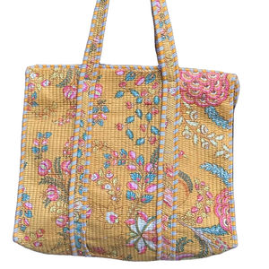 กระเป๋าผ้าฝ้ายสไตล์โบโฮวินเทจสไตล์ชนเผ่าวินเทจสีทึบแบบพกพาเปิดปิดแบบบุสองชั้นสำหรับฤดูร้อนฤดูใบไม้ร่วงฤดูหนาว - Product Image 1