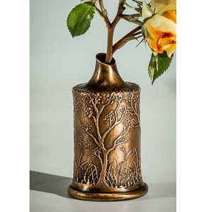 Florero de Metal Dorado de Primera Calidad, Pulido, para Sala de Estar, Centro de Mesa Moderno, Florero Dorado para Decoración de Mesa de Vestíbulo de Hotel - Product Image 3