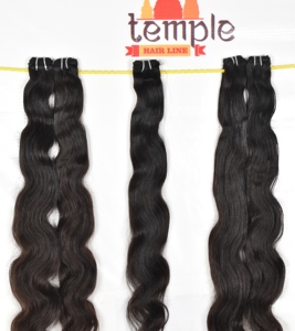 Remy Temple Indian Weaving Cuticle Aligned Deep Wave 100% Natural Color Chemically Processed <b>Top</b> Brands Human Hair Extensions - Product Image 2
