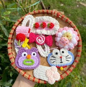 Pinzas para el pelo de hilo hechas a mano, suaves, elegantes y perfectas para el uso diario - Product Image 4