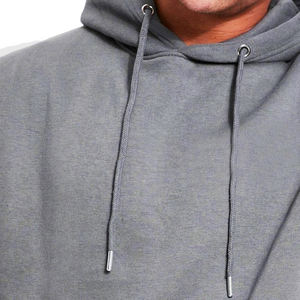 Sweat à capuche style poches cargo pour hommes et pantalon de survêtement ensemble de survêtements simple couleur grise avec logo personnalisé pour hommes - Product Image 4