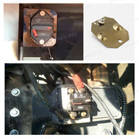 Interruptores de Circuito de Alta Tensión PTT de 25 Amperios T3 con Reinicio Manual, 12V-48VDC, Impermeables, de Montaje Superficial, para Barcos, Autocaravanas, Caravanas, Baterías y Motores