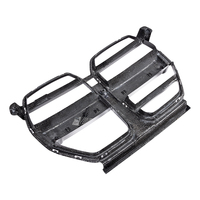 Grilles de calandre avant en fibre de carbone préimprégnée style ST avec trou ACC pour BMW G8X G80 G81 M3 G82 G83 M4 CS