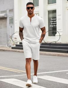 Custom Logo Summer <b>Men's</b> Soccer Training Jogger <b>Shorts</b> Set 2-Piece Eco-Friendly T-shirt and <b>Shorts</b> Suit Breathable Design - Product Image 4