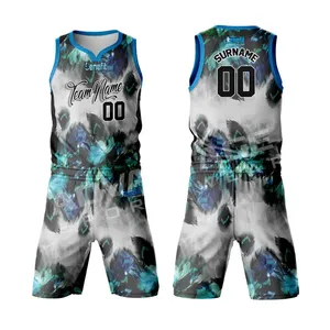 Mesh Basketball Jersey Uniform Wholesale Blank Team Basketball Uniform Feature Quick Dry Oem Service Style Sets