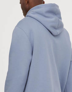 Venta al por mayor 100% algodón orgánico hombres sudadera logotipo personalizado Unisex sudaderas con capucha de gran tamaño liso de lana para el invierno - Product Image 2