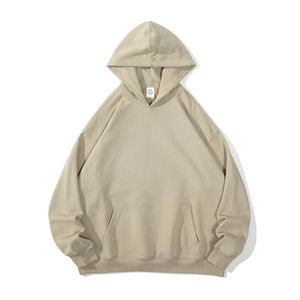 Top vente hommes sweats à capuche 100% coton Quickdry automne porter Streetwear sweats à capuche coupe ample hommes vêtements Logo personnalisé - Product Image 5