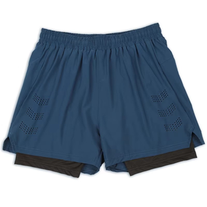 Manufacturer Custom Team Logo High Quality Polyester Sublimation New Printed Comfort Double <b>Layer</b> Men Mesh Shorts for Men - Product Image 2