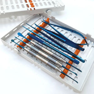 Offres Spéciales Dentaire Micro Chirurgie Orale Instruments Kit 10 Pcs Scalpel Poignée Rotatif CE ISO APPROUVÉ - Product Image 3