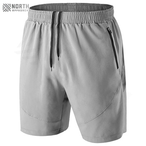 Pantalones Cortos Deportivos de Secado Rápido para Hombre, Ropa Deportiva Informal de Algodón para Gimnasio, con Bolsillos Laterales, Pantalones Cortos de Baloncesto Suaves con Decoración de Logotipo - Product Image 1