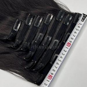 Extensions de cheveux à clips Best Choice, nombreuses textures, 100% cheveux vierges vietnamiens, prix de gros - Product Image 2