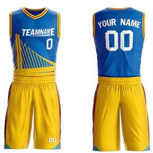 Maillots de basket-ball à séchage rapide personnalisés de haute qualité uniformes unisexe de grande taille ensemble court - Product Image 4