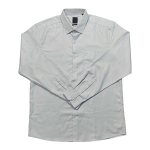 Camisas casuales formales de diseño personalizado para hombre 100% algodón elegante sólido Oliva suave ajustado cómodo de BD - Product Image 3