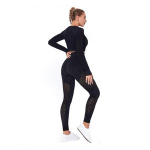 Soutien-gorge de sport et pantalon de yoga à séchage rapide pour femmes, deux pièces, ensembles d'entraînement confortables et respirants - Product Image 6