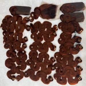 Venta al por mayor BODY WAVE NATURAL NEGRO CRUDO ÚNICO DONANTE CUTÍCULA ALINEADO EXTENSIONES HUMANAS VIETNAMITAS SUPER DOBLE TRAMA DE PIEL REMY - Product Image 2