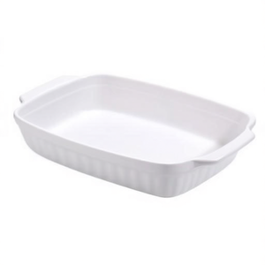 Plat à four en céramique (22x14cm) blanc COTC7C, plat durable pour utilisation au four - Product Image 2