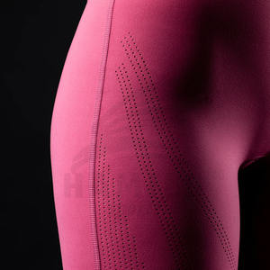 Recién llegado, mallas deportivas personalizadas para mujer, pantalones de entrenamiento elásticos con patrón sólido, mallas de venta en línea - Product Image 4