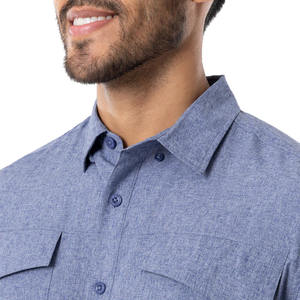 Chemise boutonnée anti-rides pour hommes, vêtements décontractés de qualité supérieure, derniers designs, chemise boutonnée avec logo personnalisé/couleur - Product Image 5