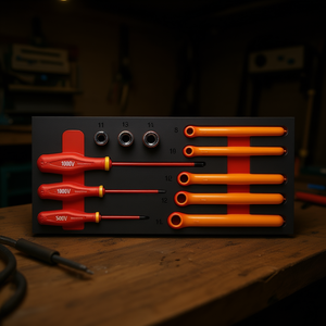 Ensemble d'outils d'électricien 1000V avec clés polygonales, douilles, tournevis, ensemble assorti de 11 pièces pour usage professionnel - Product Image 3