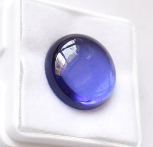 พลอย tanzanite ทรงกลมหลังแบนสำหรับทำแลปอัญมณีทรงหลังแบนขนาด5มม. ถึง15มม. อัญมณีหลวมที่ผ่านการปรับเทียบแล้วสำหรับเครื่องประดับ - Product Image 5