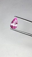 AAA-Qualität Natürlicher Rosa Saphir Edelstein Birnenförmiger Schliff 7-10mm 1,3 Karat IGI-Zertifiziert Nicht-Beheizt Nicht-Behandelt für Schmuckverwendung