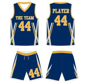 Uniforme de Baloncesto Transpirable de Alta Calidad con Color Personalizado y Tela 100% Poliéster - Venta al Por Mayor - Product Image 1